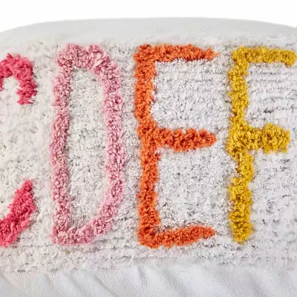 Dunelm Kid's Tufted Alphabet Pouffe - Image 5