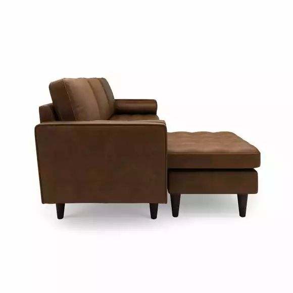 Dunelm Alfie Faux Leather Corner Chaise - Image 4