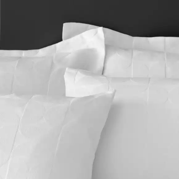 Elements Sten White Jacquard Duvet Cover And Pillowcase Set - Image 4
