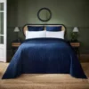 Dorma Purity Navy Genevieve Bedspread