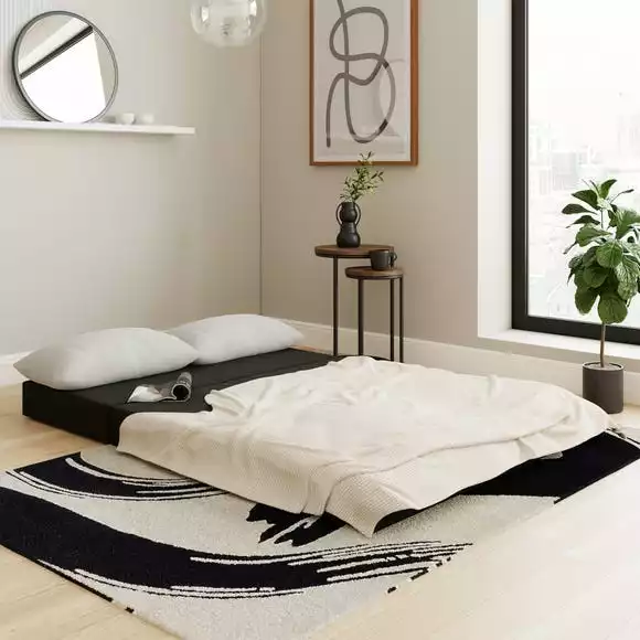 Dunelm Ezra Brushed Marl Double Fold Out Bed - Image 2