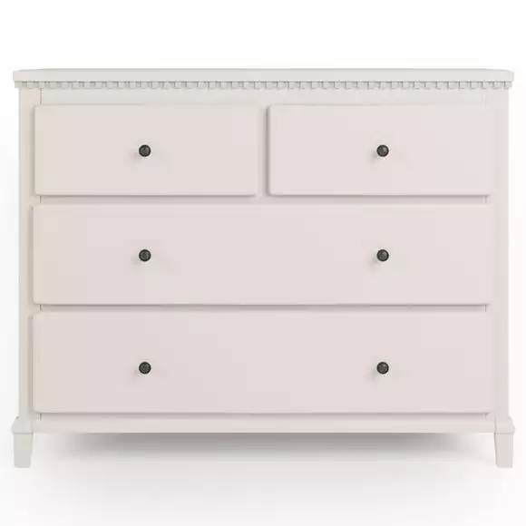 Dunelm Marco 4 Drawer Chest, Ivory - Image 3