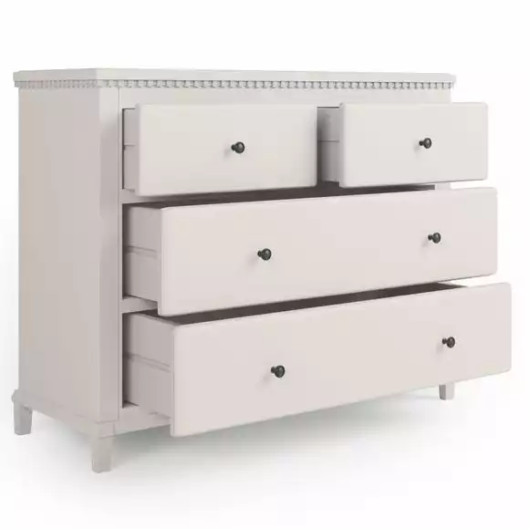 Dunelm Marco 4 Drawer Chest, Ivory - Image 5