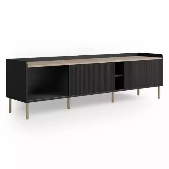Dunelm Georgi Extra Wide TV Unit Black - Image 5