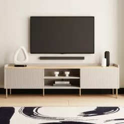 Dunelm Georgi Extra Wide TV Unit Natural