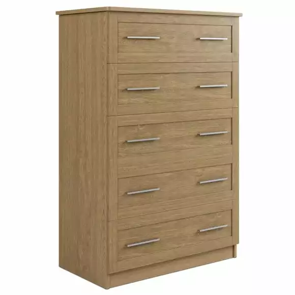 Dunelm Toby 5 Drawer Chest - Image 2
