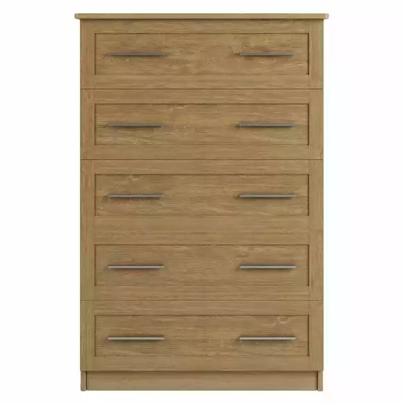 Dunelm Toby 5 Drawer Chest - Image 3