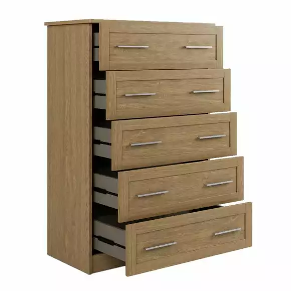 Dunelm Toby 5 Drawer Chest - Image 5