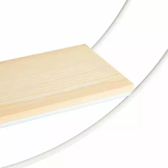 Dunelm Circle Shelf White Pine - Image 4