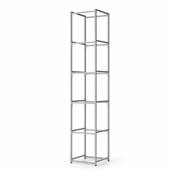 Dunelm Modular 6 Shelf Silver Frame Component