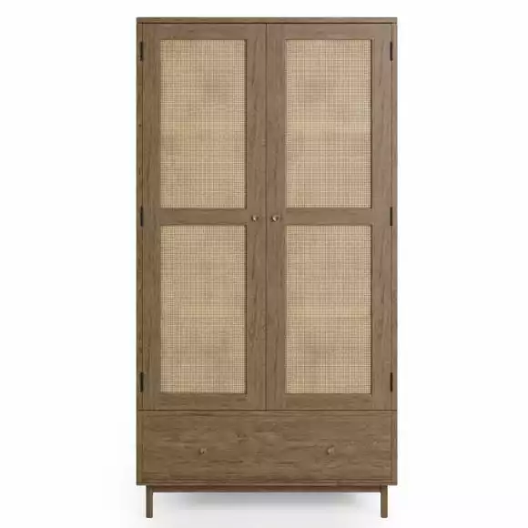 Dunelm Indi Double Wardrobe, Mango Wood - Image 3