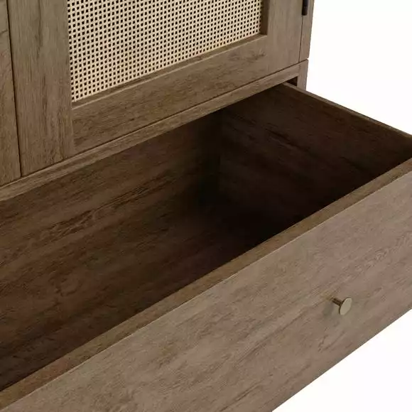 Dunelm Indi Double Wardrobe, Mango Wood - Image 6