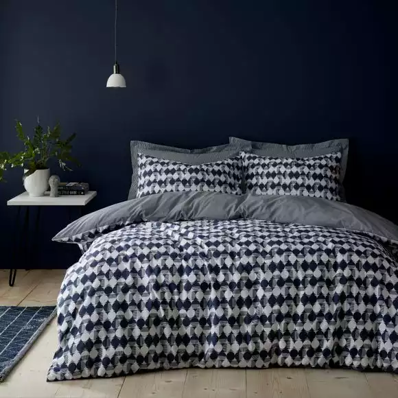 Elements Cove Blue Duvet Cover And Pillowcase Set