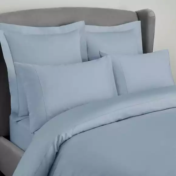 Dorma 300 Thread Count 100% Cotton Sateen Norfolk Blue Duvet Cover - Image 2
