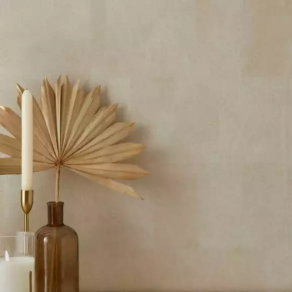 Dunelm Textured Vinyl Square Natural Wallpaper - Image 5