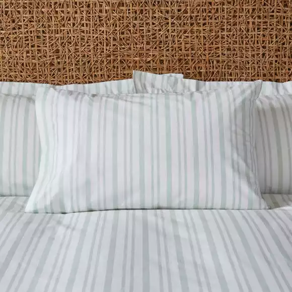 Dunelm Fern Green 100% Cotton Duvet Cover And Pillowcase Set - Image 4