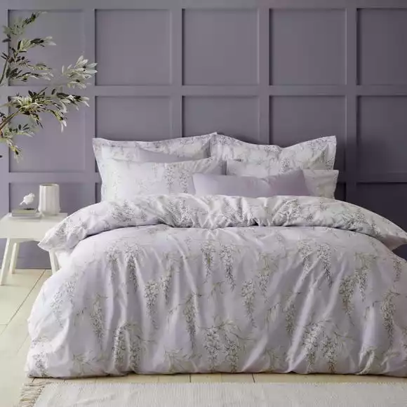 Dunelm Wisteria Lilac Duvet Cover And Pillowcase Set - Image 2