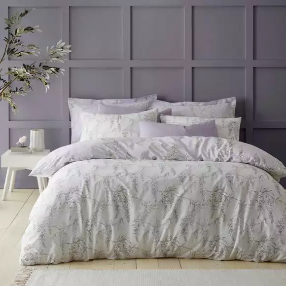 Dunelm Wisteria Lilac Duvet Cover And Pillowcase Set - Image 3