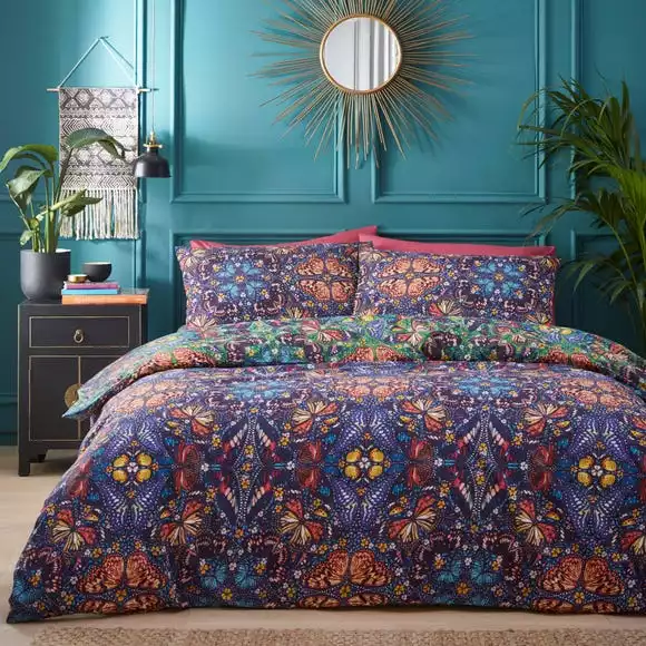 Furn Papilion Reversible Duvet Cover And Pillowcase Set - Image 3