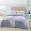 Catherine Lansfield Larsson Geo Blue Duvet Cover And Pillowcase Set