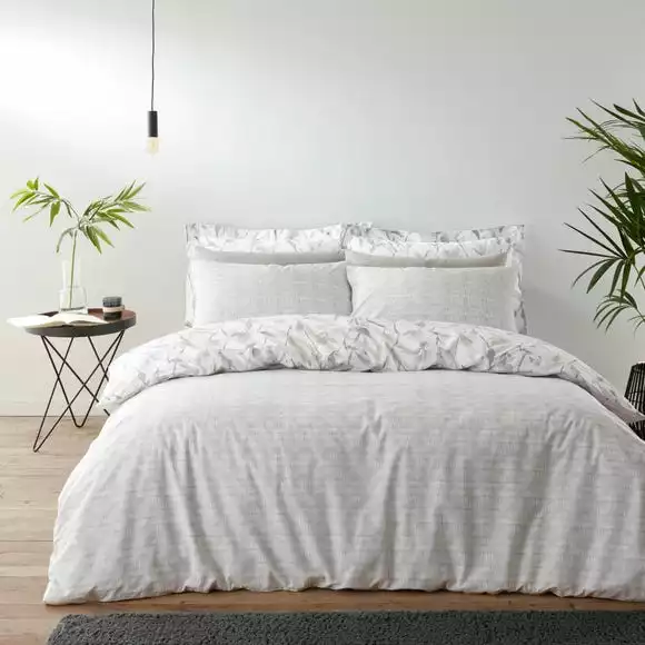 Dunelm Zen Natural Duvet Cover And Pillowcase Set - Image 2