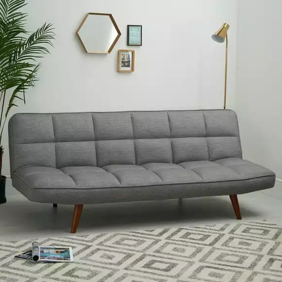 Dunelm Xander Grey Colour Pop Clic Clac Sofa Bed