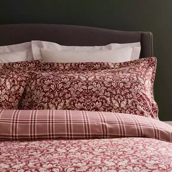 Dorma Oakwood 100% Brushed Cotton Oxford Pillowcase Pair - Image 4