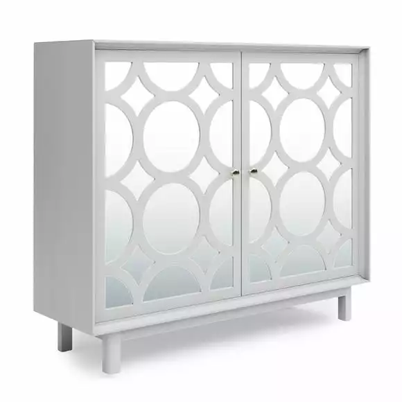 Dunelm Delphi Grey Small Slim Cabinet - Image 2