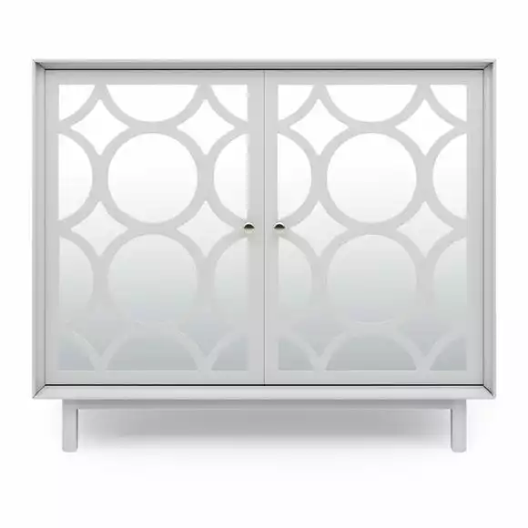 Dunelm Delphi Grey Small Slim Cabinet - Image 3