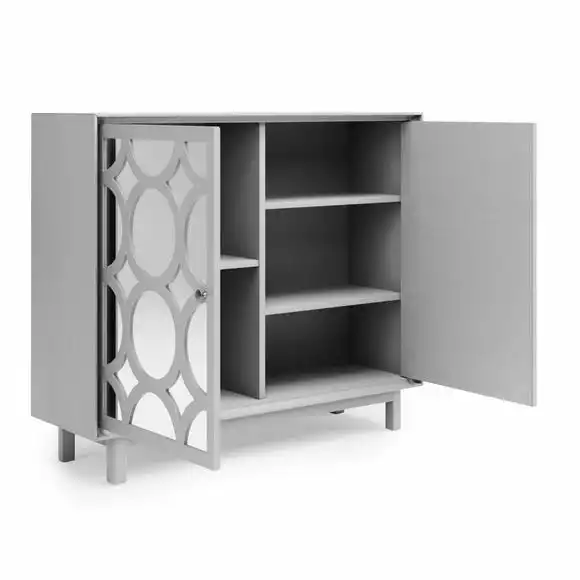 Dunelm Delphi Grey Small Slim Cabinet - Image 5