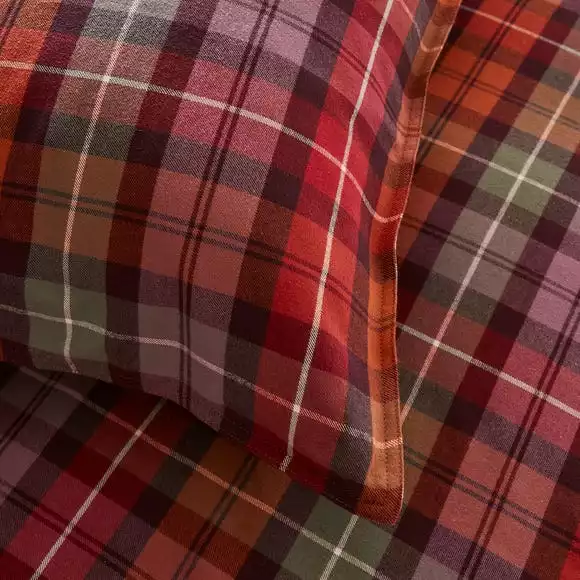 Dorma Mulberry 100% Brushed Cotton Continental Pillowcase Set - Image 3