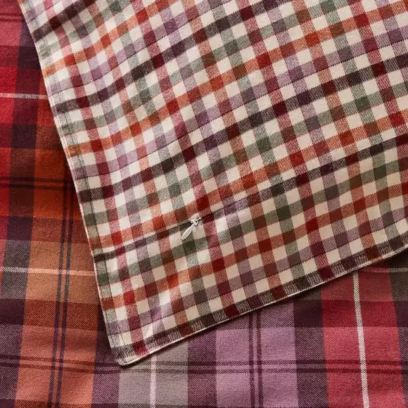 Dorma Mulberry 100% Brushed Cotton Continental Pillowcase Set - Image 4