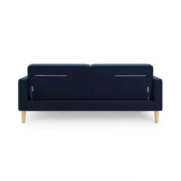 Dunelm Jacob Velvet Sofabed Luxe Navy - Image 6