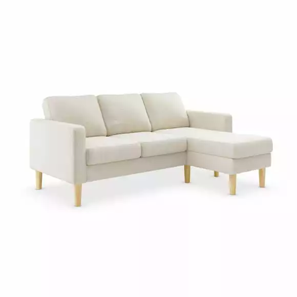 Dunelm Jacob Sherpa Compact Corner Chaise Sofa - Image 3