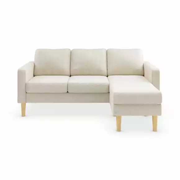 Dunelm Jacob Sherpa Compact Corner Chaise Sofa - Image 5