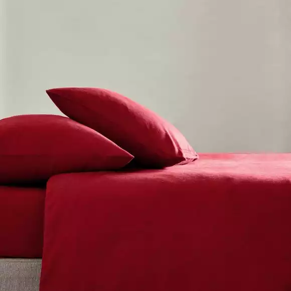 Dunelm Simply 100% Brushed Cotton Standard Pillowcase Pair