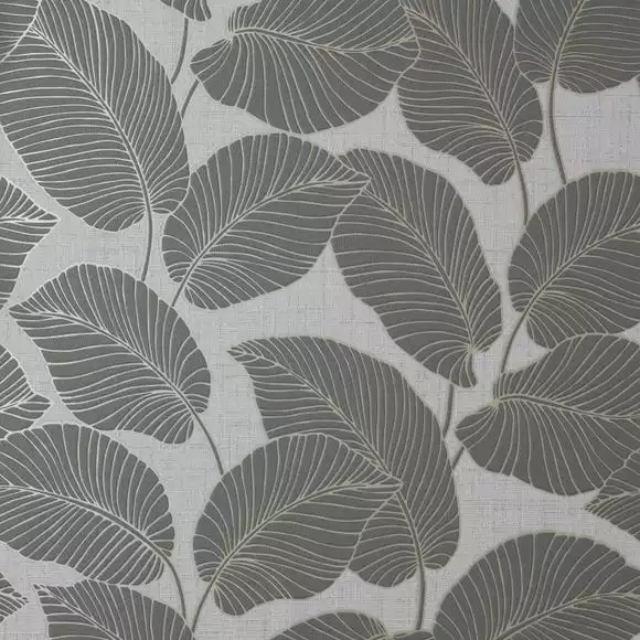 Fine Décor Wallpaper Larson Leaf Charcoal Wallpaper - Image 5