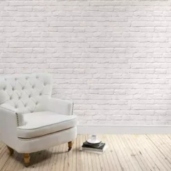 Dunelm White Brick Wallpaper
