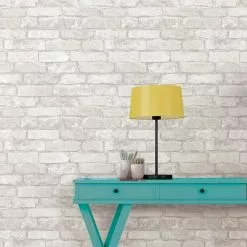 NuWallpaper Brick Grey Self Adhesive Wallpaper