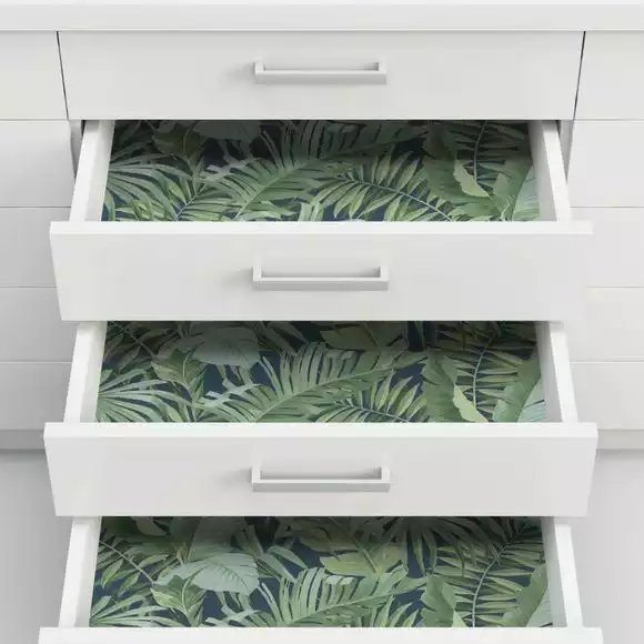 NuWallpaper Nu Wall Self Adhesive Maui Navy Wallpaper - Image 4