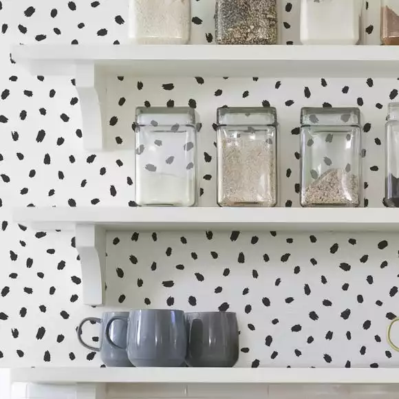 NuWallpaper Nu Wall Self Adhesive Spot Mono Wallpaper - Image 3