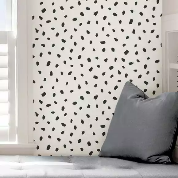 NuWallpaper Nu Wall Self Adhesive Spot Mono Wallpaper - Image 5