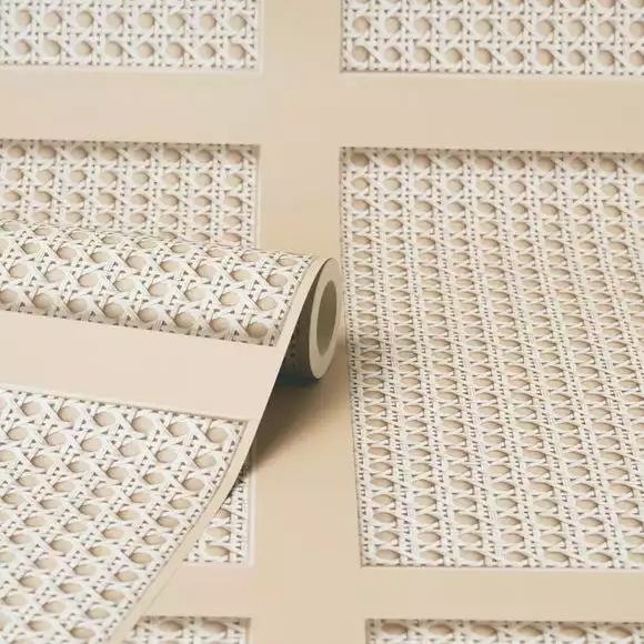 Dunelm Cane Panel Natural Wallpaper - Image 3