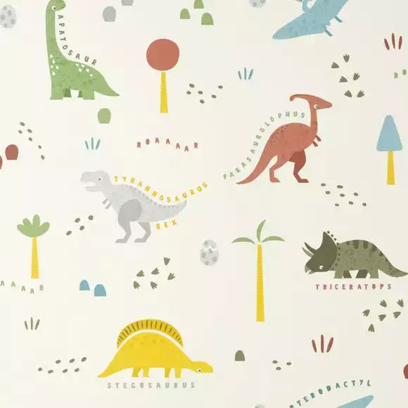 Dunelm Dinosaur Multi Wallpaper - Image 2