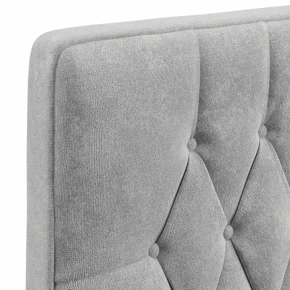 Dunelm Chenille Chesterfield Headboard - Image 4