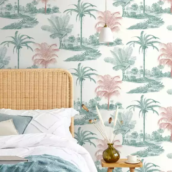 Dunelm Vintage Palm Wallpaper