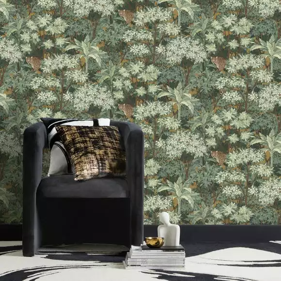 Dunelm Leopard Trees Wallpaper - Image 2