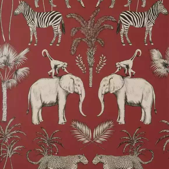 Dunelm Safari Walk Russet Wallpaper - Image 3