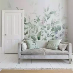 Dunelm Watercolour Leaves Mural