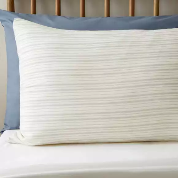 Khai Stripe Grey Duvet Cover And Pillowcase Set - Image 3